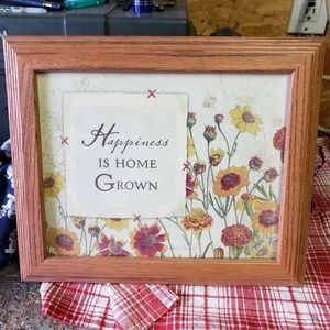 Flower picture framed